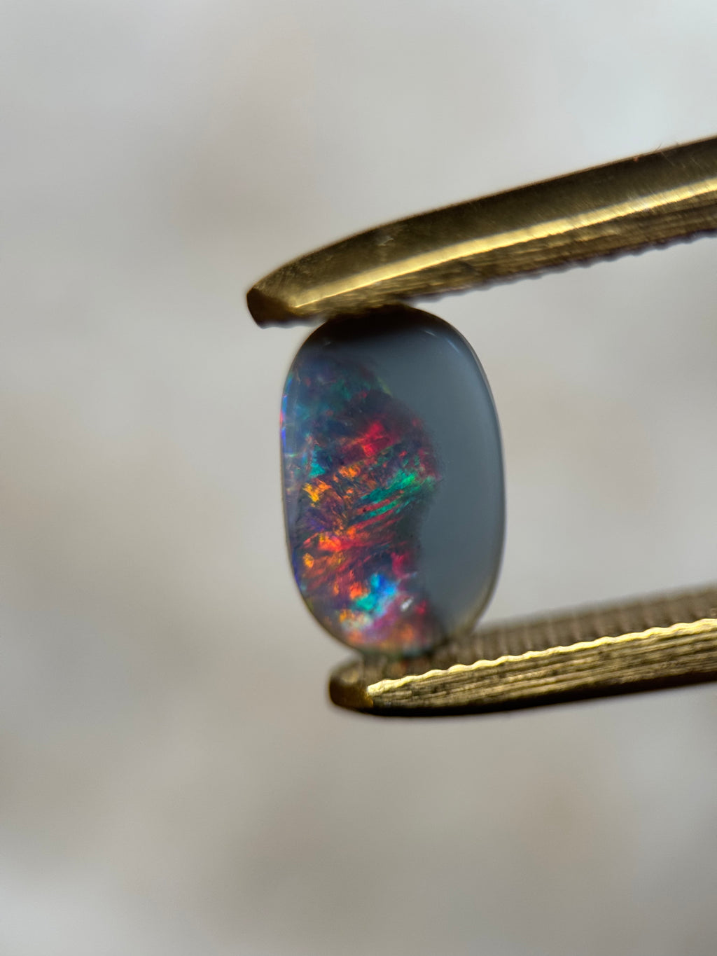 Red On Black Crystal // 0.75 carats