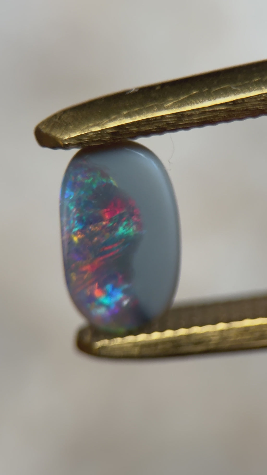 Red On Black Crystal // 0.75 carats