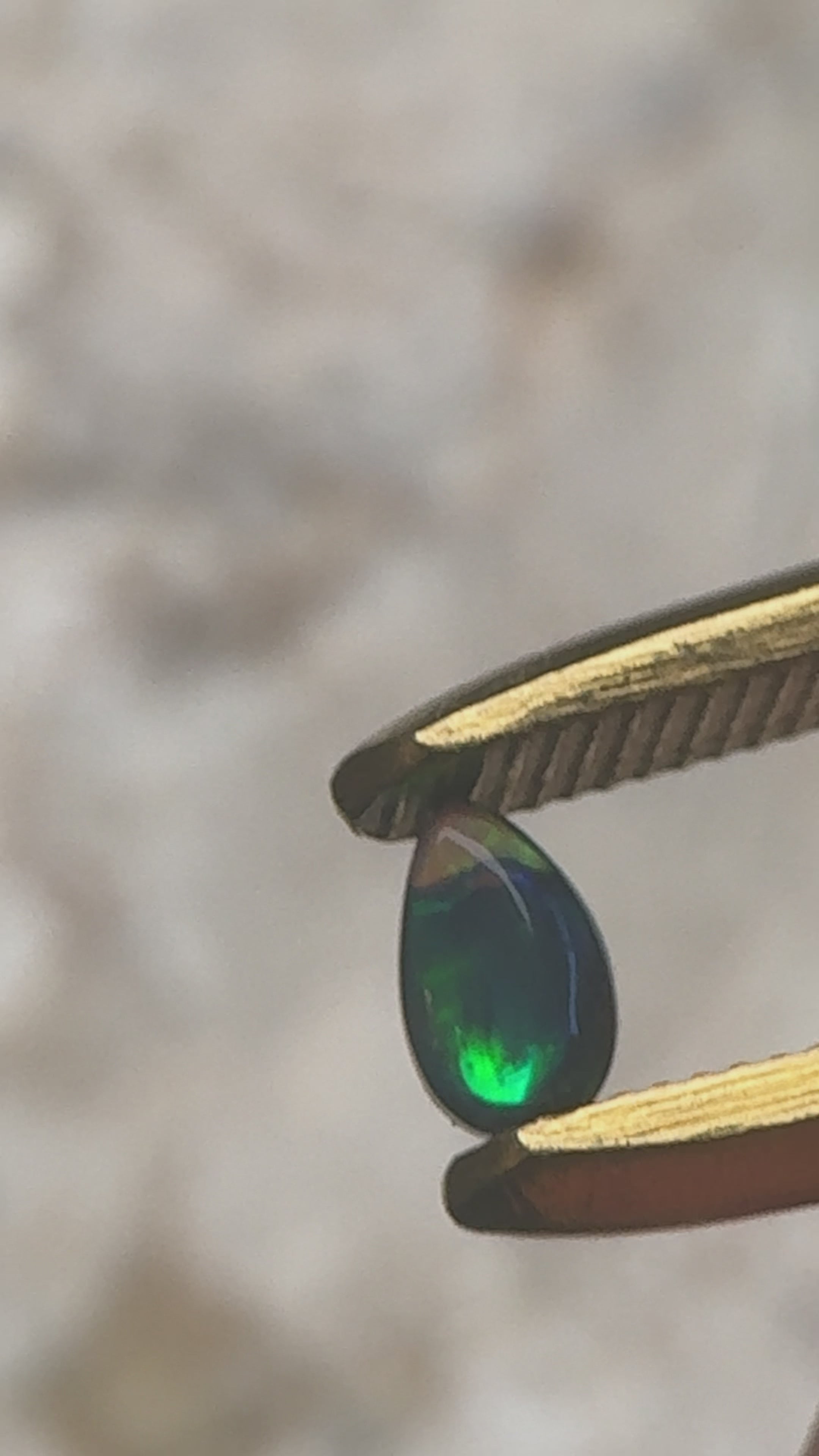 Black and Green Crystal // 0.45 carats